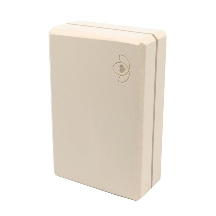 Yoga blok high density creme - Lotus, Sport en Fitness, Overige Sport en Fitness, Nieuw, Verzenden