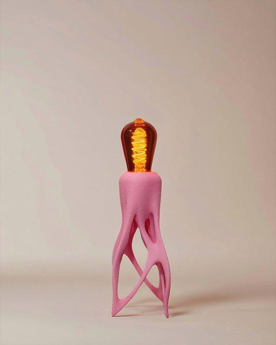Cornu Design - Tafellamp - PLA - Roze 3D-geprinte lamp, Antiek en Kunst, Kunst | Designobjecten
