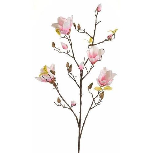 Kunstbloem Magnolia tak 105 cm roze - Overige kunstbloemen, Huis en Inrichting, Kamerplanten, Ophalen of Verzenden