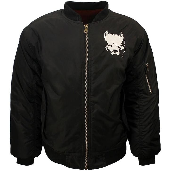 Pitbull Geborduurd Logo Bomberjack Style Jas, Kleding | Heren, Truien en Vesten, Verzenden