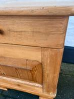 Set leuk oud grenen nachtkastjes  met lade, 50 x 38, hoog 59, Antiek en Kunst, Antiek | Meubels | Kasten