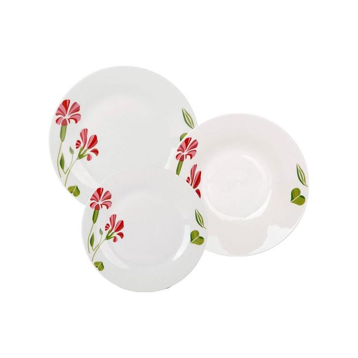 Bella Fiore Premium 18-delige Porseleinen Bordenset –, Huis en Inrichting, Keuken | Servies, Ophalen of Verzenden