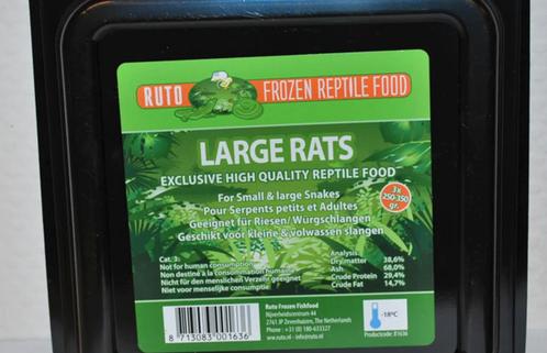Ruto XL Ratten 150 -250 gram 3 stuks Diepvries, Dieren en Toebehoren, Reptielen en Amfibieën | Toebehoren, Ophalen of Verzenden