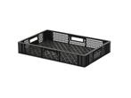 SALE - Stapelkrat - 600x400xH99mm - zwart, Ophalen of Verzenden, Nieuw