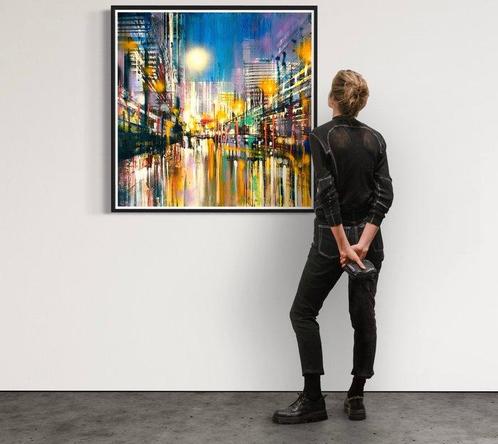Prettau - Halogen moon (SQ), Antiek en Kunst, Kunst | Schilderijen | Modern