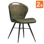 Stoelen | SPLASH | Microvezel/Metaal | Moss | Zwarte Poten |, Verzenden, Nieuw in verpakking