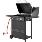 TRUUSK Gasgrill 9,5 KW Grillwagen Inkl 4 Brenner Seitenkoche, Verzenden, Nieuw, TRUUSK