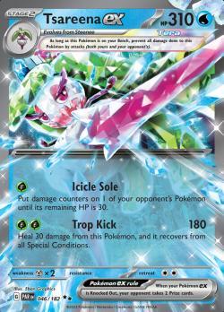 Tsareena ex 046/182 Paradox Rift, Hobby en Vrije tijd, Verzamelkaartspellen | Pokémon, Losse kaart, Nieuw, Foil, Ophalen of Verzenden