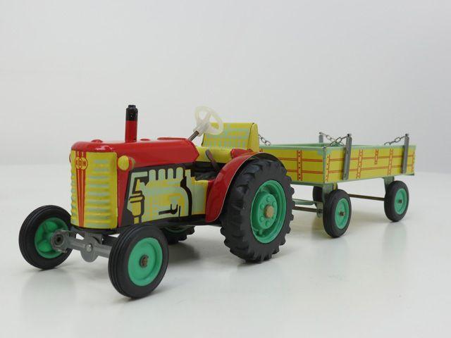 1:20 Traktor and Trailer Alt, sehr Selten CSSR (GSdcc), Hobby en Vrije tijd, Modelbouw | Figuren en Diorama's, Nieuw, Ophalen of Verzenden