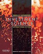 Investment Science 9780195391060, Boeken, Studieboeken en Cursussen, Verzenden, Zo goed als nieuw