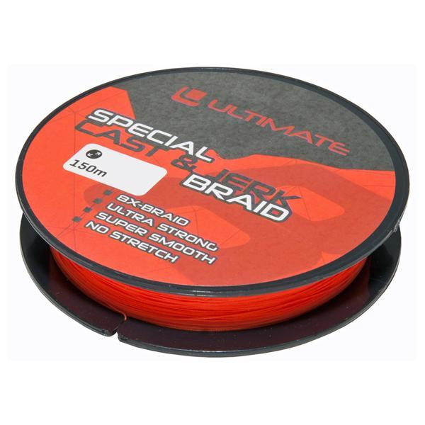 Ultimate Special Cast & Jerk Braid Fluo Red 0,25mm 18kg 150m, Watersport en Boten, Hengelsport | Algemeen, Vislijn, Nieuw, Verzenden