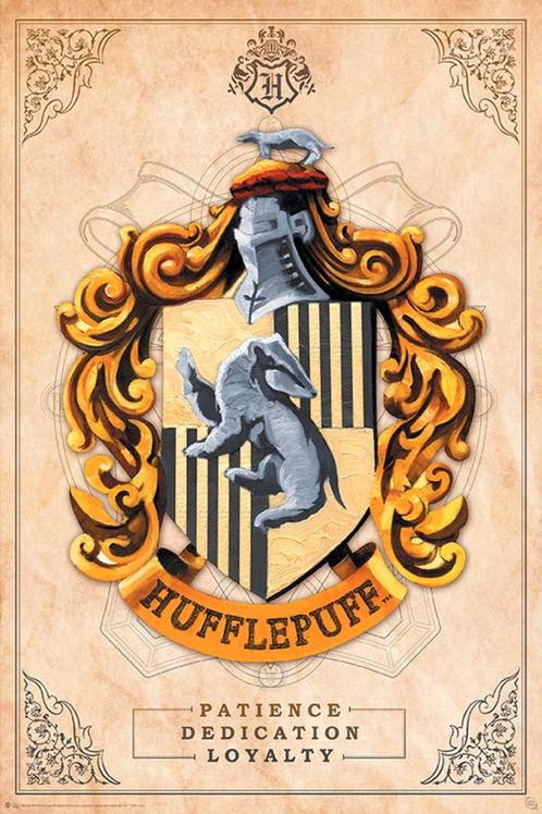 Poster Harry Potter Hufflepuff 61x91,5cm, Verzamelen, Posters, Nieuw, A1 t/m A3, Verzenden