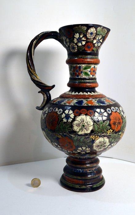 Kruik - Terracotta - Emaux de Thoune, Antiek en Kunst, Antiek | Glas en Kristal