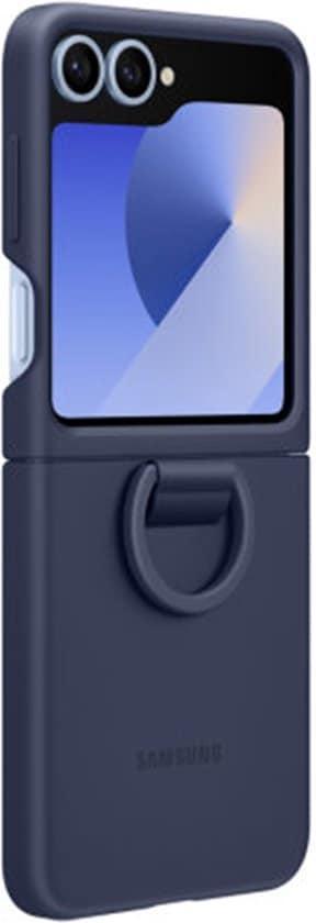 Samsung Galaxy Z Flip6 hoesje - Silicone Case - Navy Blauw, Hobby en Vrije tijd, Overige Hobby en Vrije tijd, Zo goed als nieuw