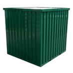 nieuwe container / korting / 4 meter / groen / mooi / ral