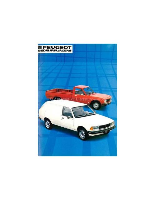 1984 PEUGEOT 504 PICK UP + CHASSIS CABINE + BESTEL BROCHURE, Boeken, Auto's | Folders en Tijdschriften, Peugeot