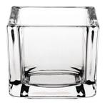Theelichthouder - vierkant - glas - per 6 stuks - Olympia -, Verzenden, Nieuw in verpakking