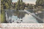 LEIDEN - Zwanen Vijver Plantsoen, Verzamelen, Ansichtkaarten | Nederland, Verzenden, Gelopen