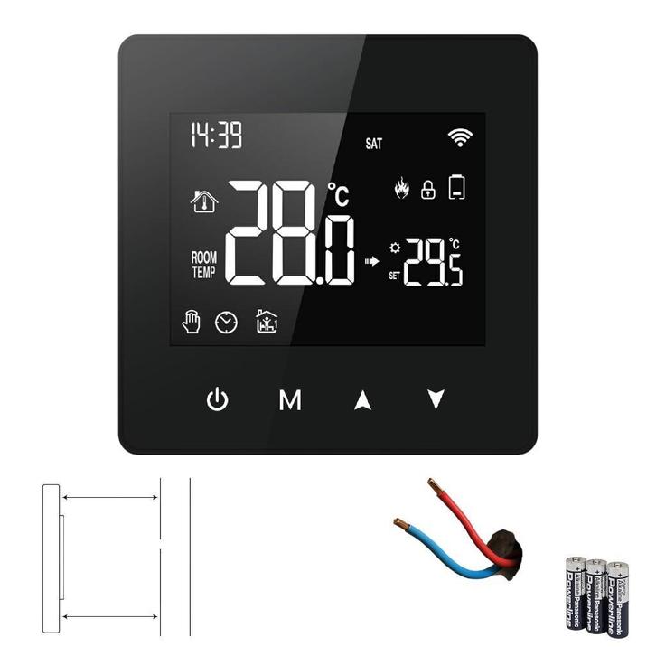 WiFi Opbouw Thermostaat Touchscreen | C.V. Installatie, Doe-het-zelf en Verbouw, Thermostaten, Slimme thermostaat, Nieuw, Verzenden