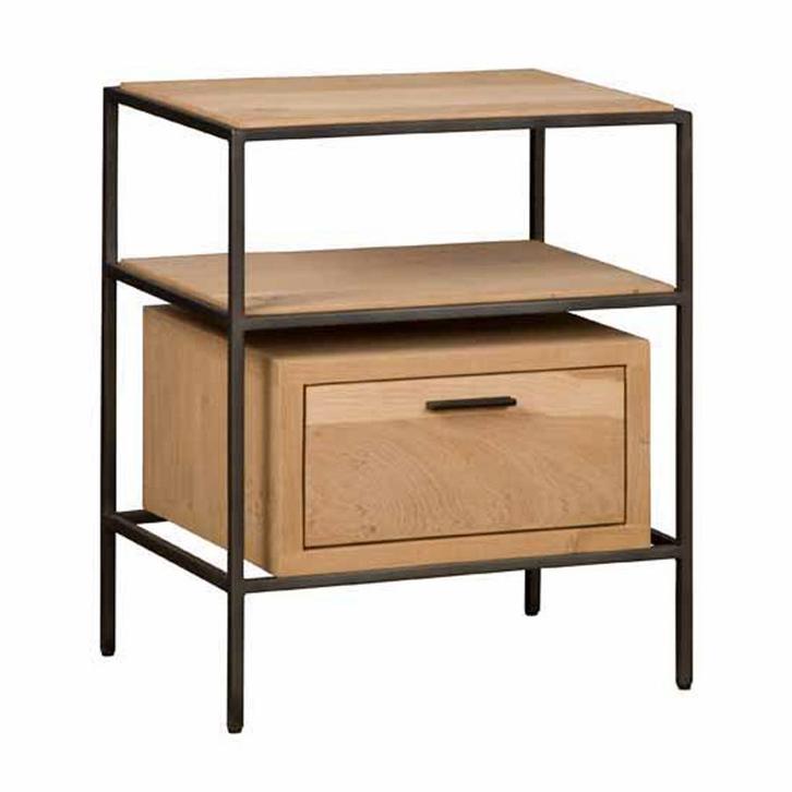 *WOONWINKEL* Tower Living Pineto Modern Nachtkastje Eiken, Huis en Inrichting, Slaapkamer | Nachtkastjes, Nieuw, Verzenden
