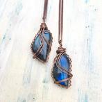 Handgemaakte Labradoriet Hanger Uniek Wire-Wrapped Sieraad, Verzenden, Nieuw