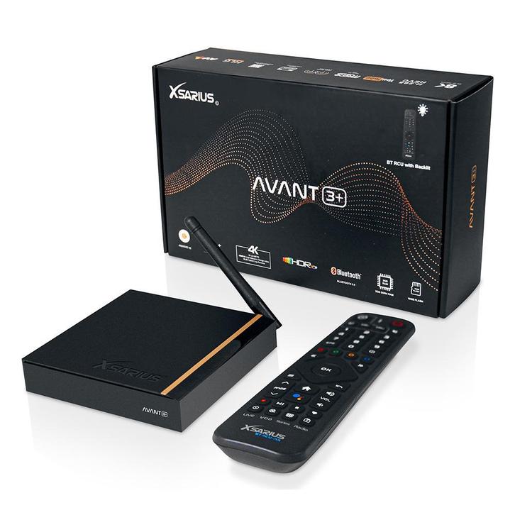 Xsarius Avant 3+ 4K IPTV Box - Met ingebouwde IPTV app, Audio, Tv en Foto, Mediaspelers, Nieuw, HDMI, USB 2.0