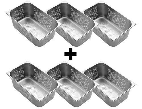 GGM Gastro | (6 stuks) RVS Gastronormbak 1/1 - Geperforeerd, Zakelijke goederen, Horeca | Food, Verzenden