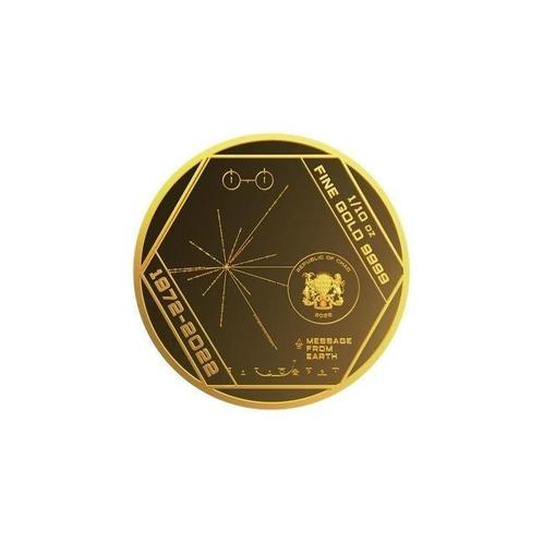 Tsjaad. 2022 1/10 oz 5000 Francs Pioneer Plaque 9999, Postzegels en Munten, Edelmetalen en Baren