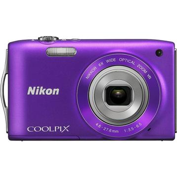 Nikon Coolpix S3300 Digitale Compact Camera - Paars beschikbaar voor biedingen