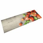 vidaXL Keukenmat wasbaar tomatenprint 60x180 cm fluweel, Tuin en Terras, Deurmatten, Verzenden, Nieuw