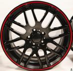 19 inch 5x120 IWP W703 Gloss Black Red Lip Breedset BMW, Nieuw, Velg(en), Ophalen of Verzenden, 19 inch