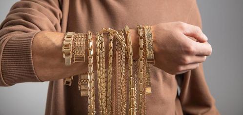 Vintage Gouden en Zilveren Armbanden. Grote Collectie!, Sieraden, Tassen en Uiterlijk, Armbanden, Met edelsteen, Goud, Nieuw, Goud