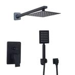 Zwarte inbouw douche, Verzenden, Nieuw, Douche