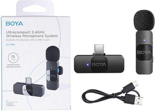 Boya Ultra-Compacte Draadloze Microfoon BY-V10 voor Android, Muziek en Instrumenten, Microfoons, Verzenden