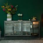 *WOONWINKEL* Dutchbone Boli Ribbelglas Dressoir, Nieuw, Verzenden