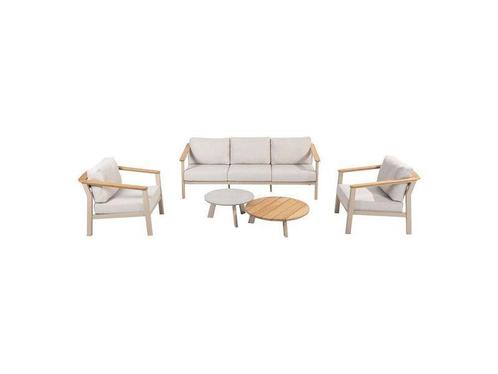 Taste 4SO Olivia loungeset met emma salontafels, Tuin en Terras, Tuinsets en Loungesets, Bank, Stoel, 5 zitplaatsen, Nieuw, Teakhout