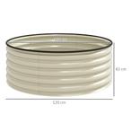 TRUUSK Verhoogd Stalen Plantenbed - Stapelbare Bloembak 120x, Verzenden, Nieuw