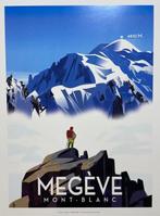 Monsieur Z - Affiche de Tourisme Megève - LAiguille, Mont