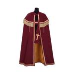 TV-Sint paardenmantel fluweel (Bram) Donkerrood, Diversen, Sinterklaas, Ophalen of Verzenden, Nieuw