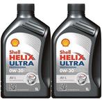 Shell Aanbieding: 2 X Helix Ultra Professional Av-L 0W30 1L, Verzenden