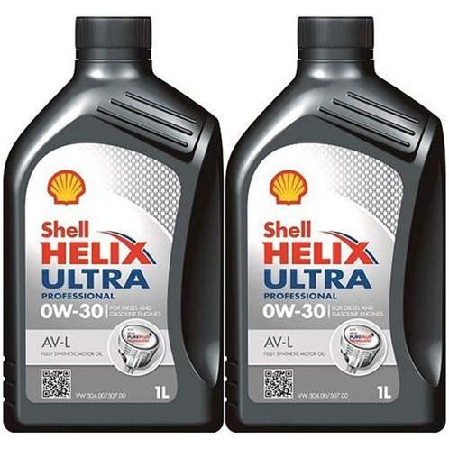 Shell Aanbieding: 2 X Helix Ultra Professional Av-L 0W30 1L, Auto diversen, Onderhoudsmiddelen, Verzenden