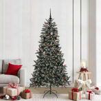 vidaXL Kunstkerstboom Groen 114 x 114 x 210 cm PVC en, Diversen, Kerst, Verzenden, Nieuw