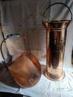 Openhaard accessoire (2) - Koper, Messing, Porselein - Set, Antiek en Kunst