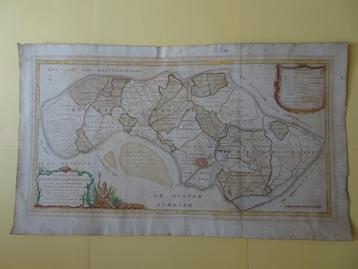 gravure kleur Schouwen Duiveland, Carel en Hattinga 1753