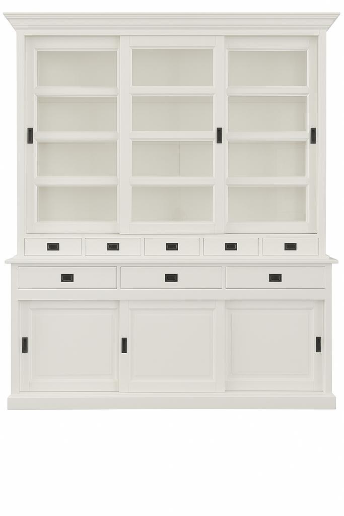 Buffetkast wit Emmen 200 x 240cm, Huis en Inrichting, Kasten | Buffetkasten, Ophalen of Verzenden
