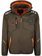 Geographical Norway Softshell Heren Jas Robin Kaki, Verzenden, Nieuw, Bruin