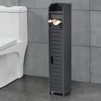 Toiletrol houder Leoben HKC toiletkast 80x15x15 cm donkergri, Huis en Inrichting, Badkamer | Badkamermeubels, Nieuw, Verzenden