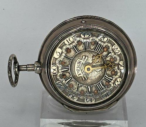George Prior London - Silberspindeluhr - prunkvolles, Sieraden, Tassen en Uiterlijk, Horloges | Heren
