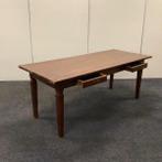 Klassieke eetkamertafel, (bxd) 200x80 cm, donkerbruin hout