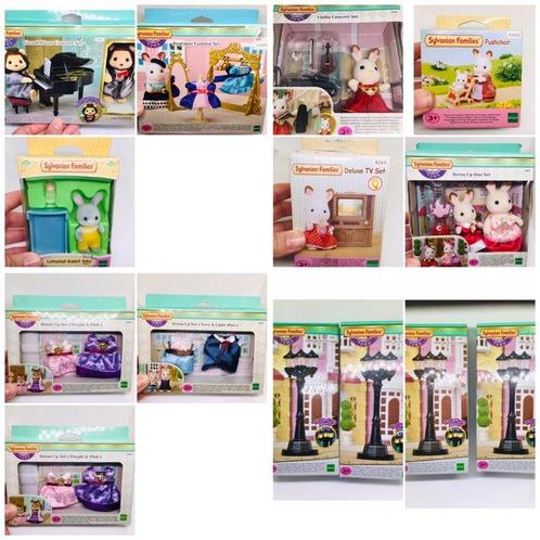 sylvanians families - Pop Lot de 14 poupées et accessoires, Antiek en Kunst, Antiek | Speelgoed